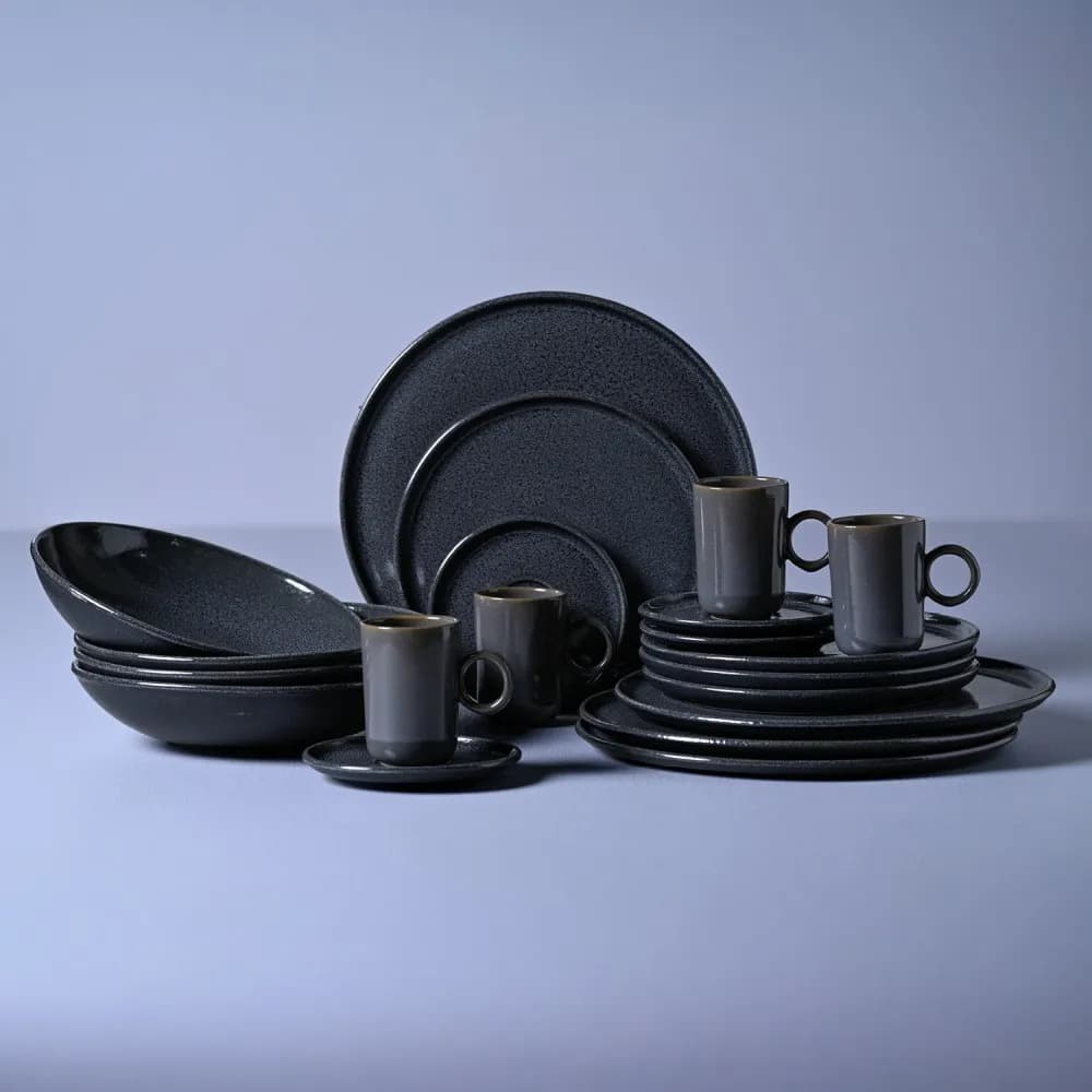 Aparelho De Jantar 30 Pecas Basic Dove Porto Brasil Ceramica Stoneware